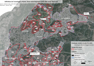 Définition de l'enveloppe urbaine / zoom sur centre-ville Nord / Valescure